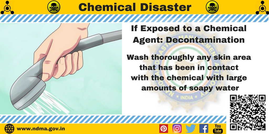 If exposed : wash thoroughly any skin area that has been in contact with the chemical with large amounts of soapy water